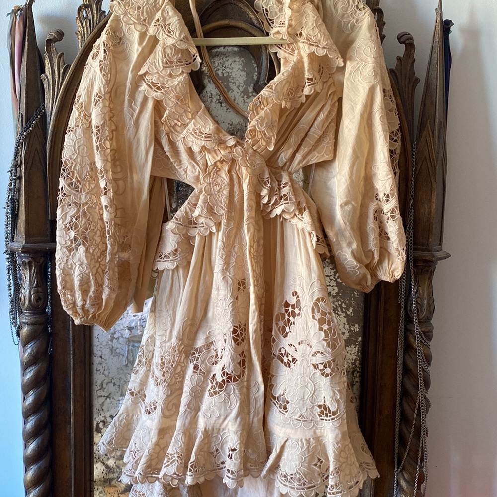 Zimmermann, Brighton, scallop, mini dress